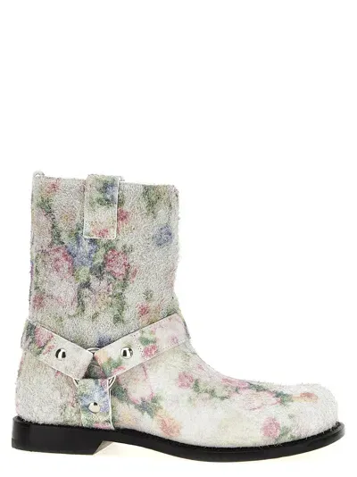 Loewe Campo Biker Boots, Ankle Boots In Multi