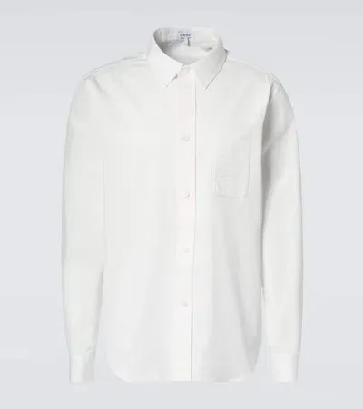 Loewe Cotton Oxford Shirt In White