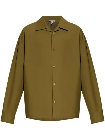 Loewe Cotton Shirt In Green