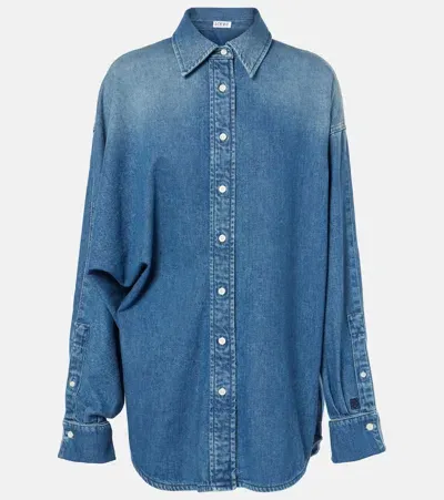 Loewe Denim Shirt In Washed Den