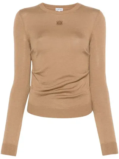 Loewe Drapierter Pullover In Brown