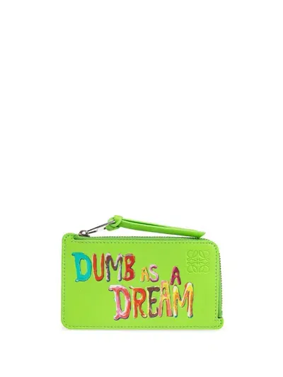 Loewe Dumb As A Dream Cardholder In Green