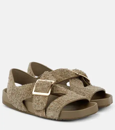 Loewe Ease Sandal Toe Post In Brown