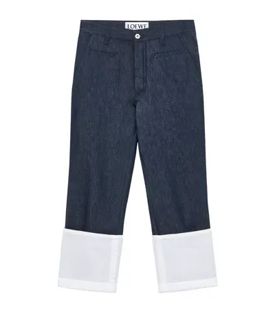 Loewe Fisherman Jeans In Blue