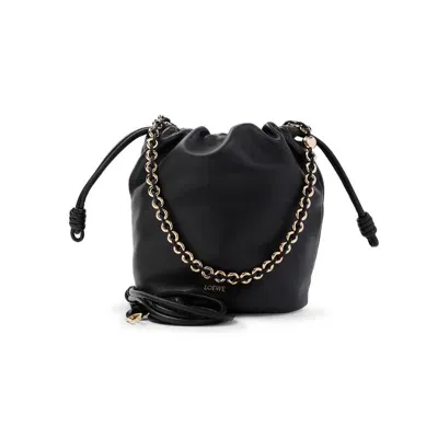 Loewe Flamenco Purse Bucket In Black