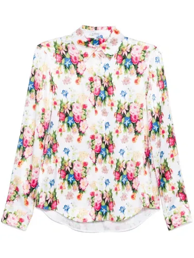 Loewe Floral-print Shirt In Pink