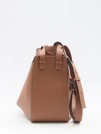 Loewe Hammock Small Bag In Brown