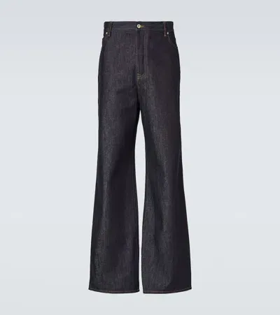 Loewe High-rise Wide-leg Jeans In Blue