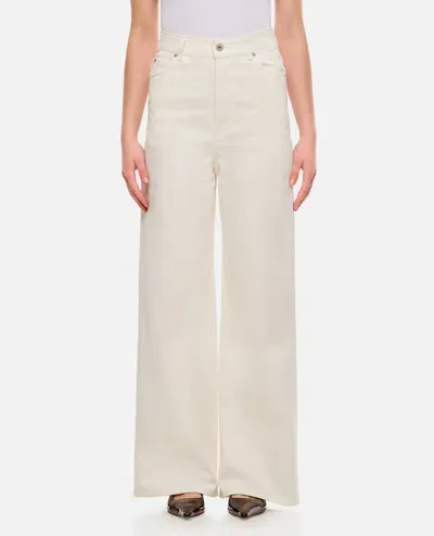 Loewe High Waisted Jeans In White