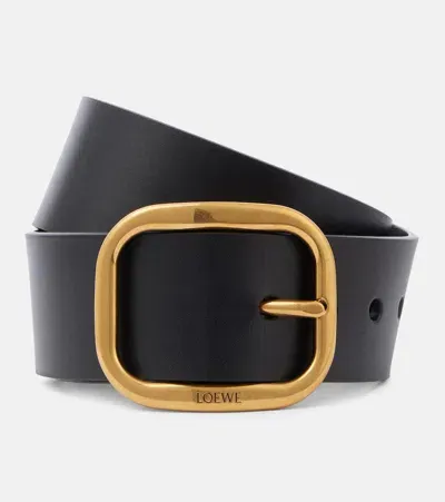 Loewe Leather Belt In Black