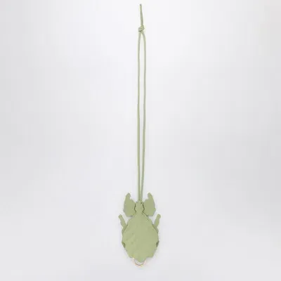 Loewe Light Green Leaf Insect Keyring In Gray