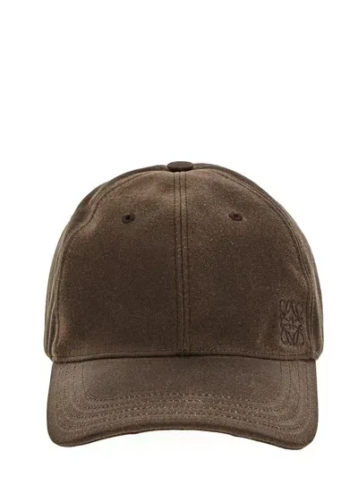 Loewe Logo  Hat In Brown