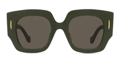 Loewe Lw40129u - Shiny Dark Green Sunglasses