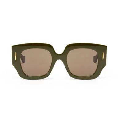 Loewe Lw40129u Chunky Anagram 96e Sunglasses In Verde