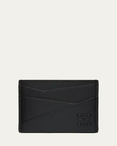 Loewe Logo Embossed Card Holder In Black