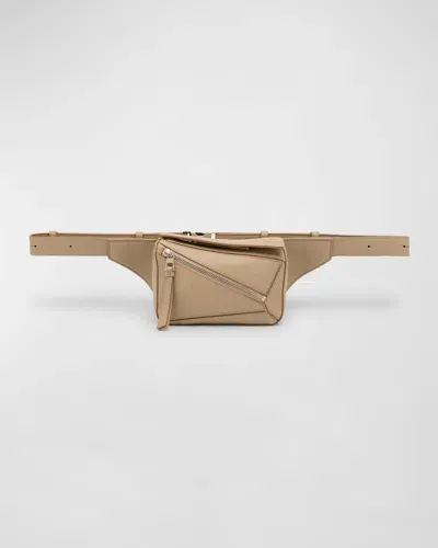 Loewe Men's Puzzle Mini Belt Bag In Sand