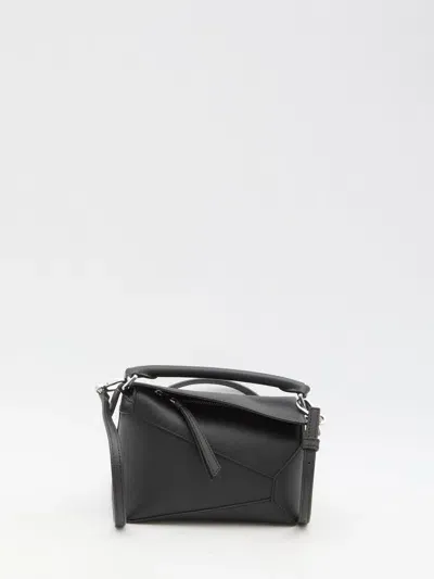 Loewe Mini Puzzle Bag In Black