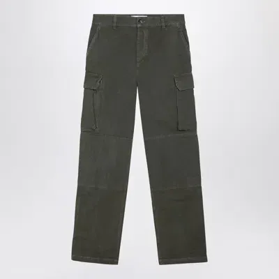 Loewe Olive Green Cotton Cargo Trousers Men