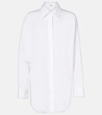 Loewe Oversized Cotton Shirt In White