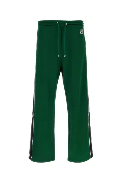 Loewe Man Green Polyester Blend Joggers