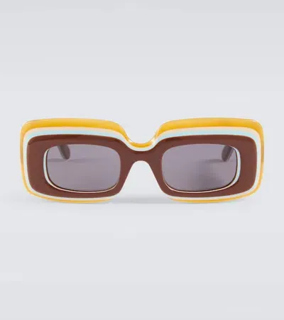 Loewe Paula's Ibiza Rectangular Sunglasses In Multicolor