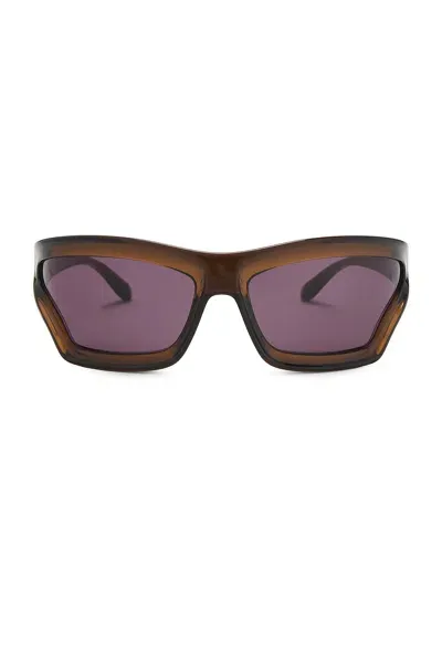 Loewe Paula's Ibiza Sunglasses In Light Brown & Smoke