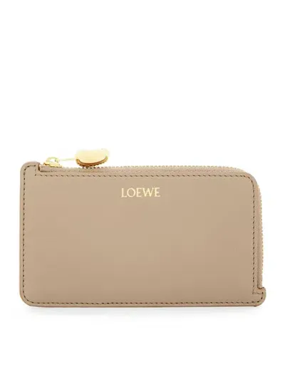 Loewe Pebble Card Holder With Coin Purse In Shiny Calfskin In Multi