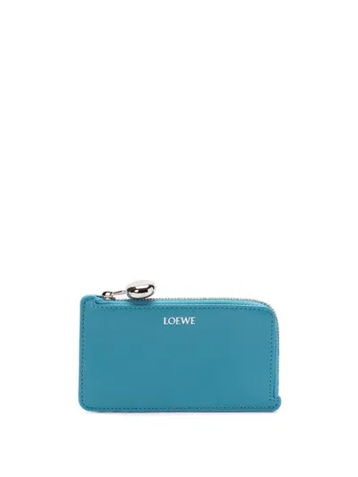 Loewe `pebble` Coin Cardholder In Blue