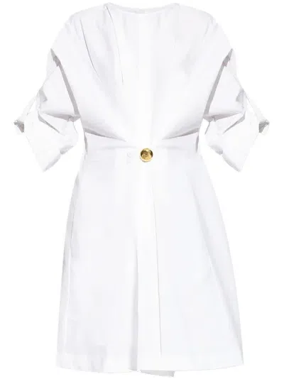 Loewe Pebble Cotton Dress In White