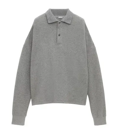 Loewe Polo Sweatshirt In Grey