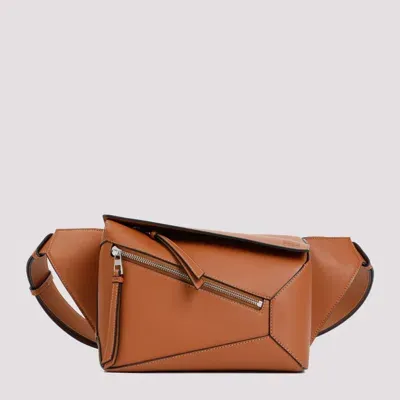 Loewe Puzzle Edge Small Bumbag In Tan