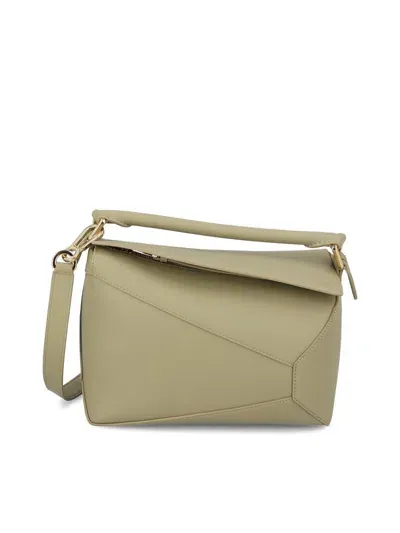 Loewe Small Puzzle Bag In Green