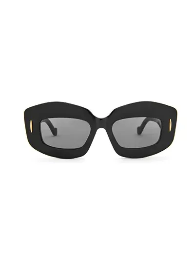 Loewe Rectangle Frame Sunglasses In Black