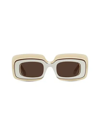 Loewe Rectangle Frame Sunglasses In Multi