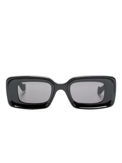 Loewe Rectangular Sunglasses In Black