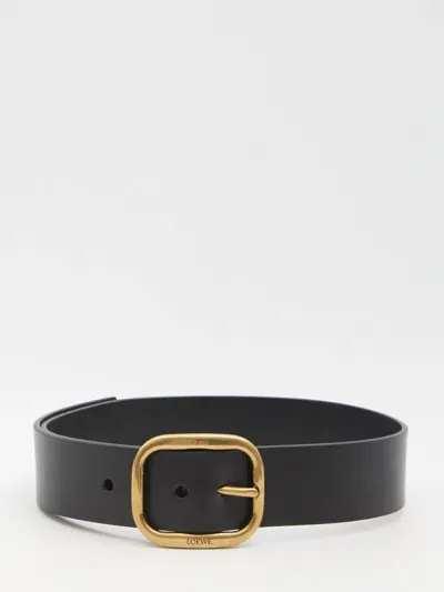 Loewe Rounded Soft Belt In Black