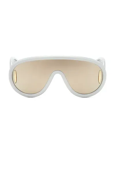 Loewe Shield Sunglasses In White