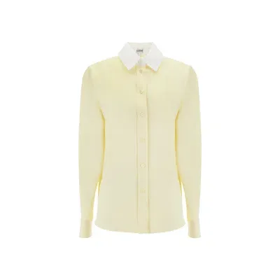 Loewe Silk Shirt In Yellow