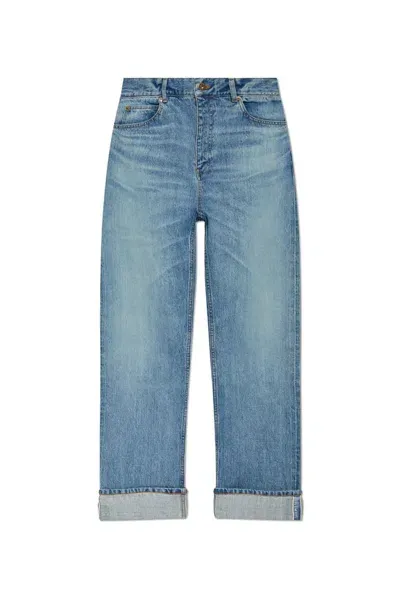 Loewe Straight Leg Jeans In Blue