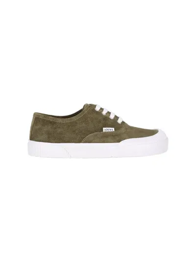 Loewe "terra Vulca" Low-top Sneakers In Green