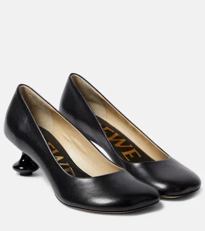 Loewe Toy 45 Leather Pumps In Black