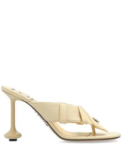 Loewe Toy 90mm Leather Sandals In Beige