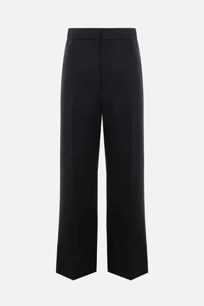 Loewe High Waisted Trousers In Black