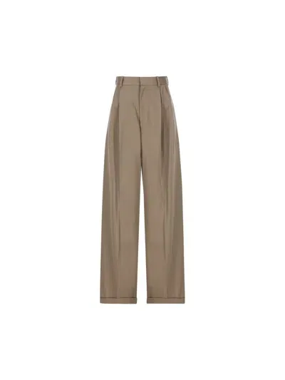 Loewe Trousers In Brown