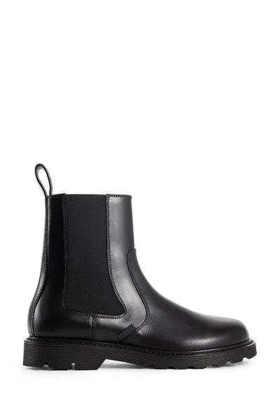 Loewe Leather Blaze Chelsea Boots In Black