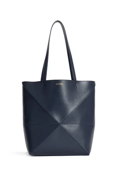 Loewe Woman Blue Tote Bags