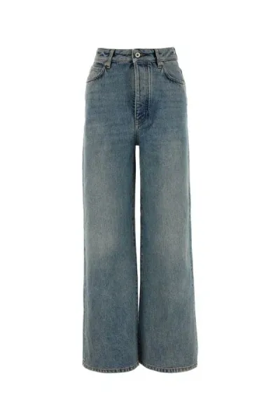 Loewe Woman Jeans In Blue