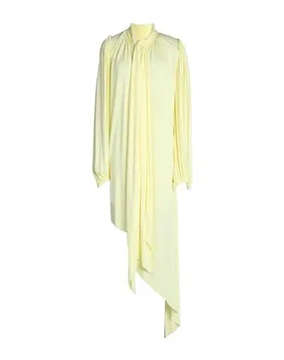 Loewe Woman Mini Dress Yellow Size 6 Viscose In Beige