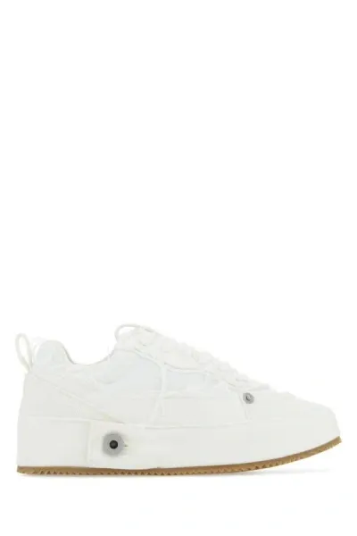 Loewe White Denim Deconstructed Sneakers