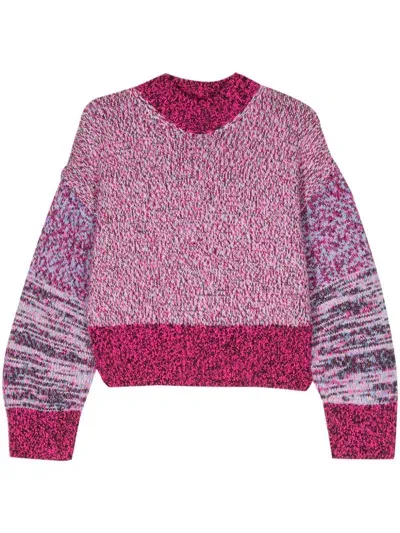 Loewe Puff Sleeve Sweater In Pink